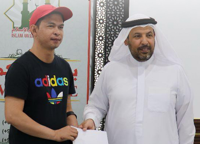 New Muslim receiving financial support from the CEO of Islam Awareness Center.